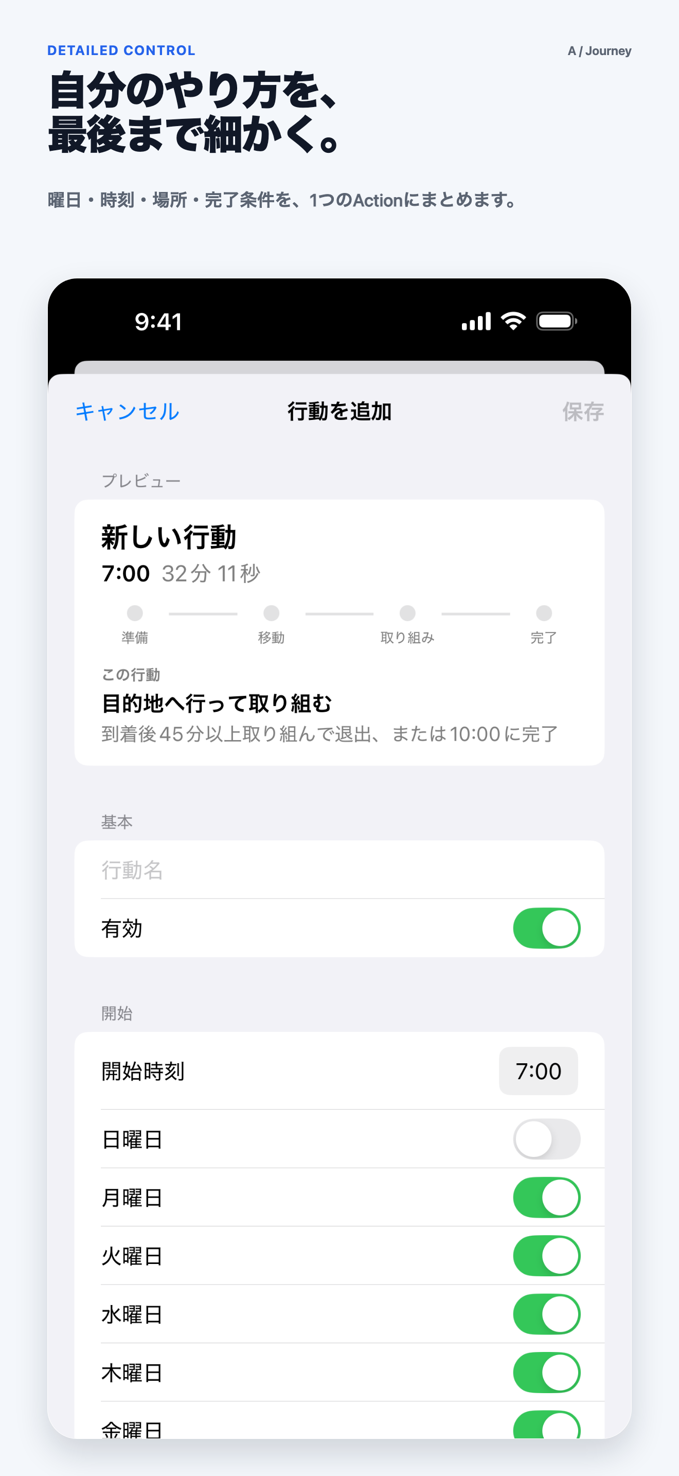 日本語 Journey Detailed Control